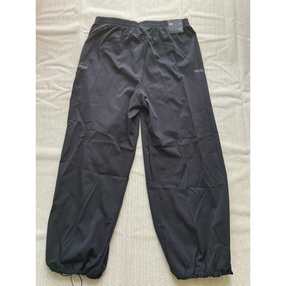 Under Armour Unstoppable Airvent Parachute Pants Women's M Black Oversized NWT